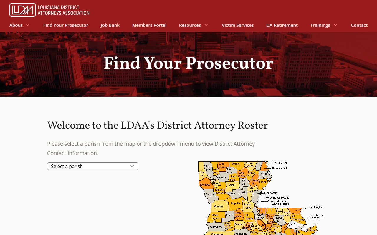 Franklin Parish criminal court records prosecutor directory