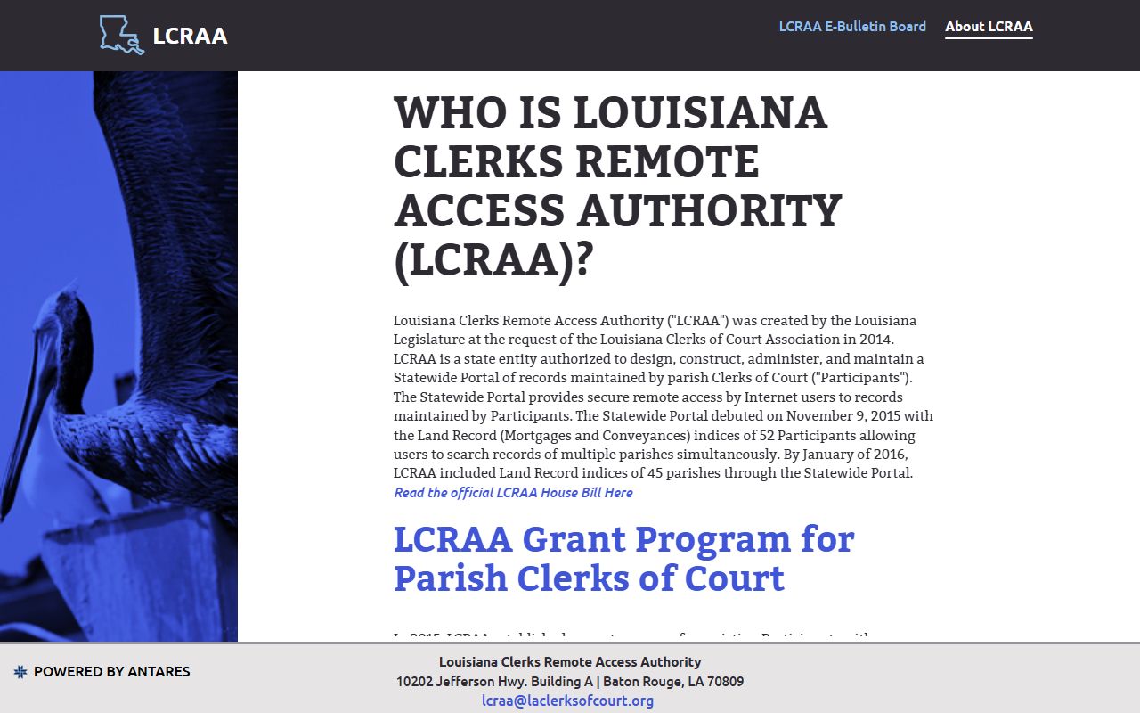 Franklin Parish court records LCRAA authority overview